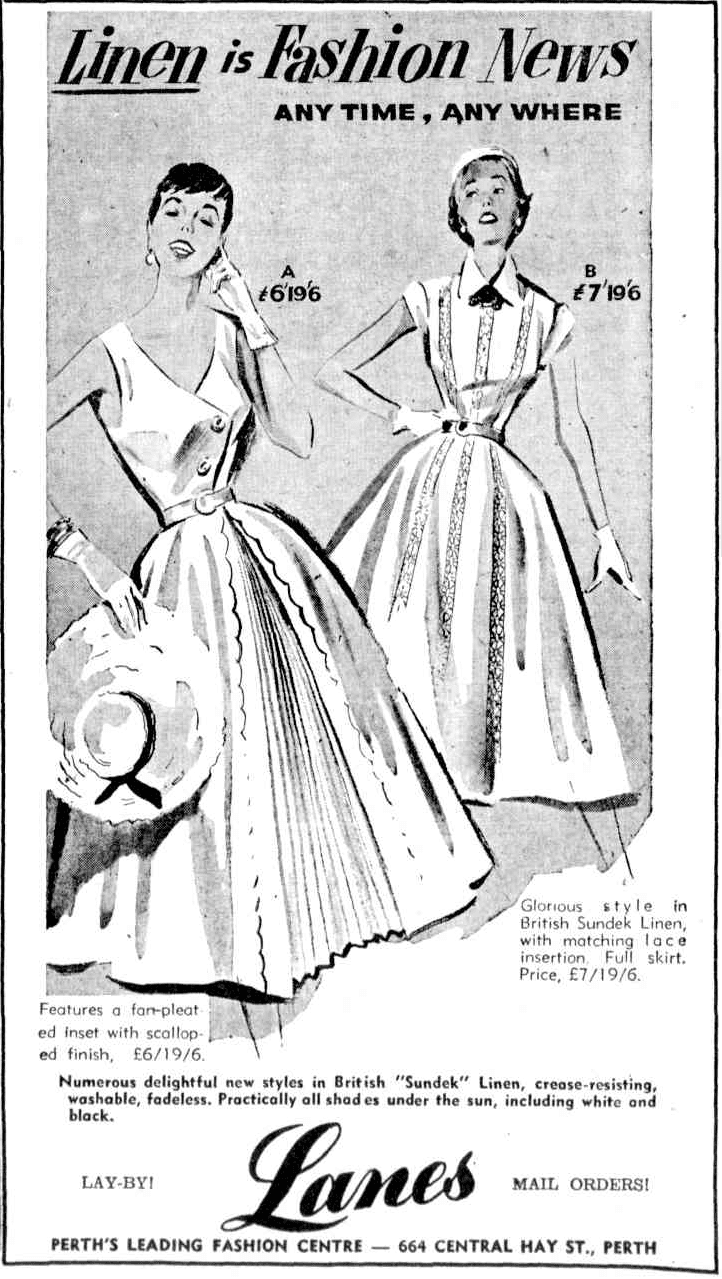 1950s Fashion - Advert