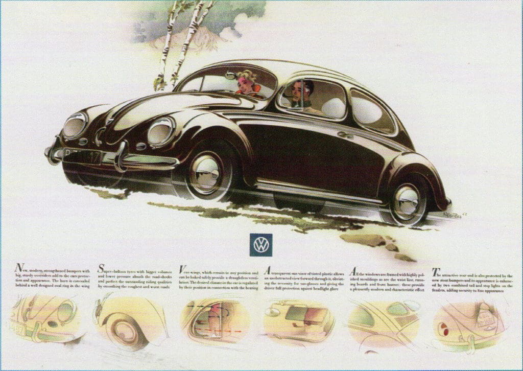 1950s car - Volkswagen Beetle