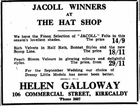 1950s style guide - 1950s Jacoll Hat Advertising
