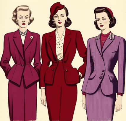1950s Fashion Workwear Women's Suits