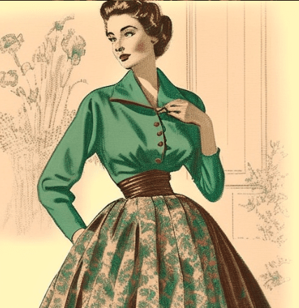 1950s Fashion Dress