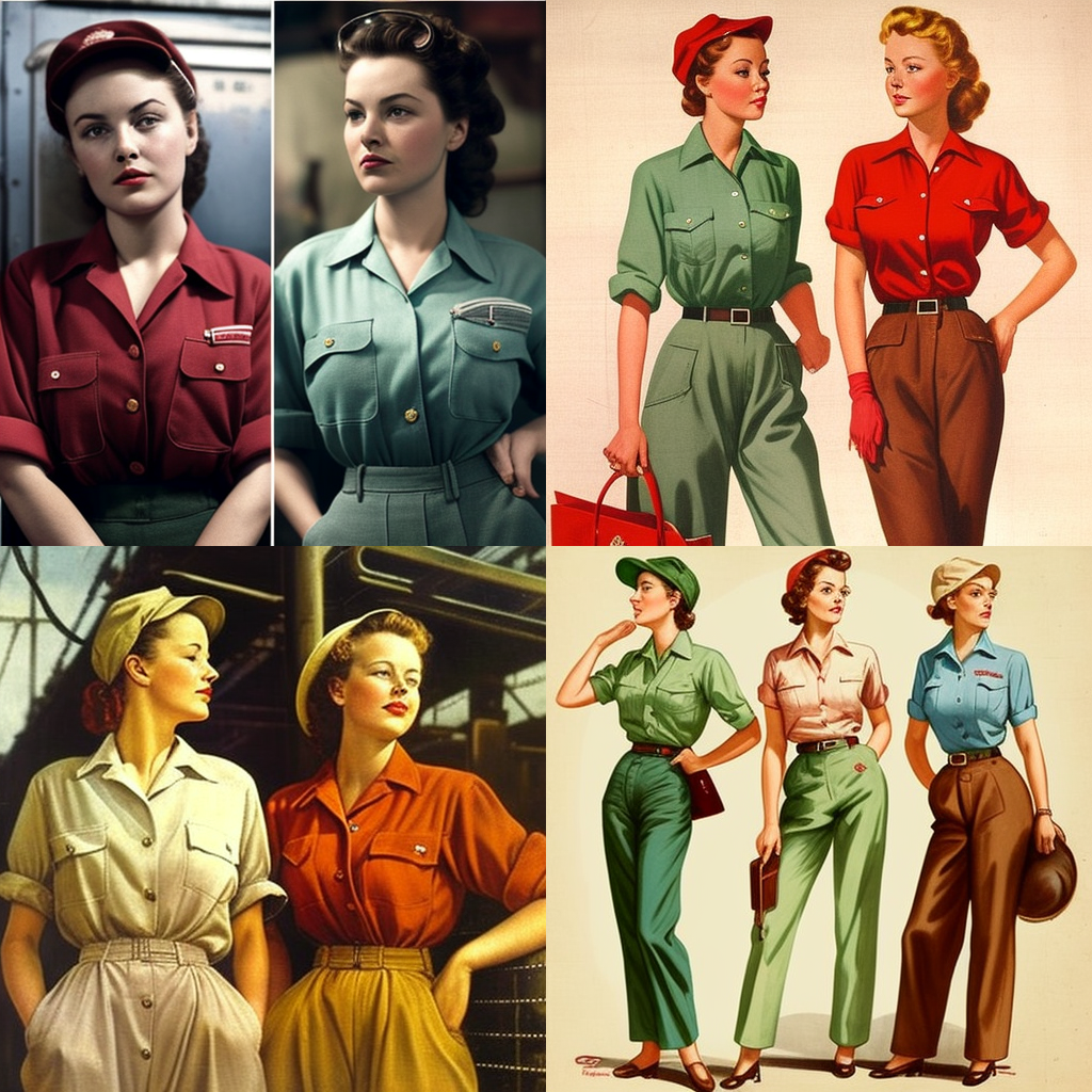 1950s Fashion Workwear