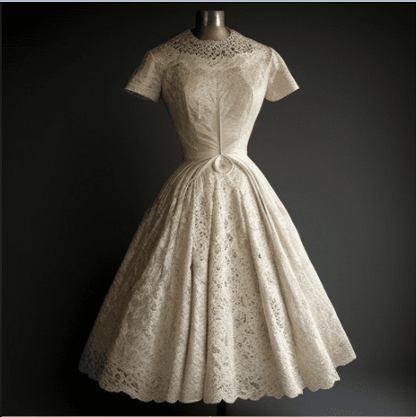 1950s Wedding Dress