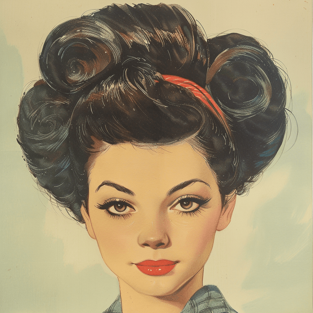 Night On the Town Bouffant | Mom hairstyles, Big hair, Vintage hairstyles