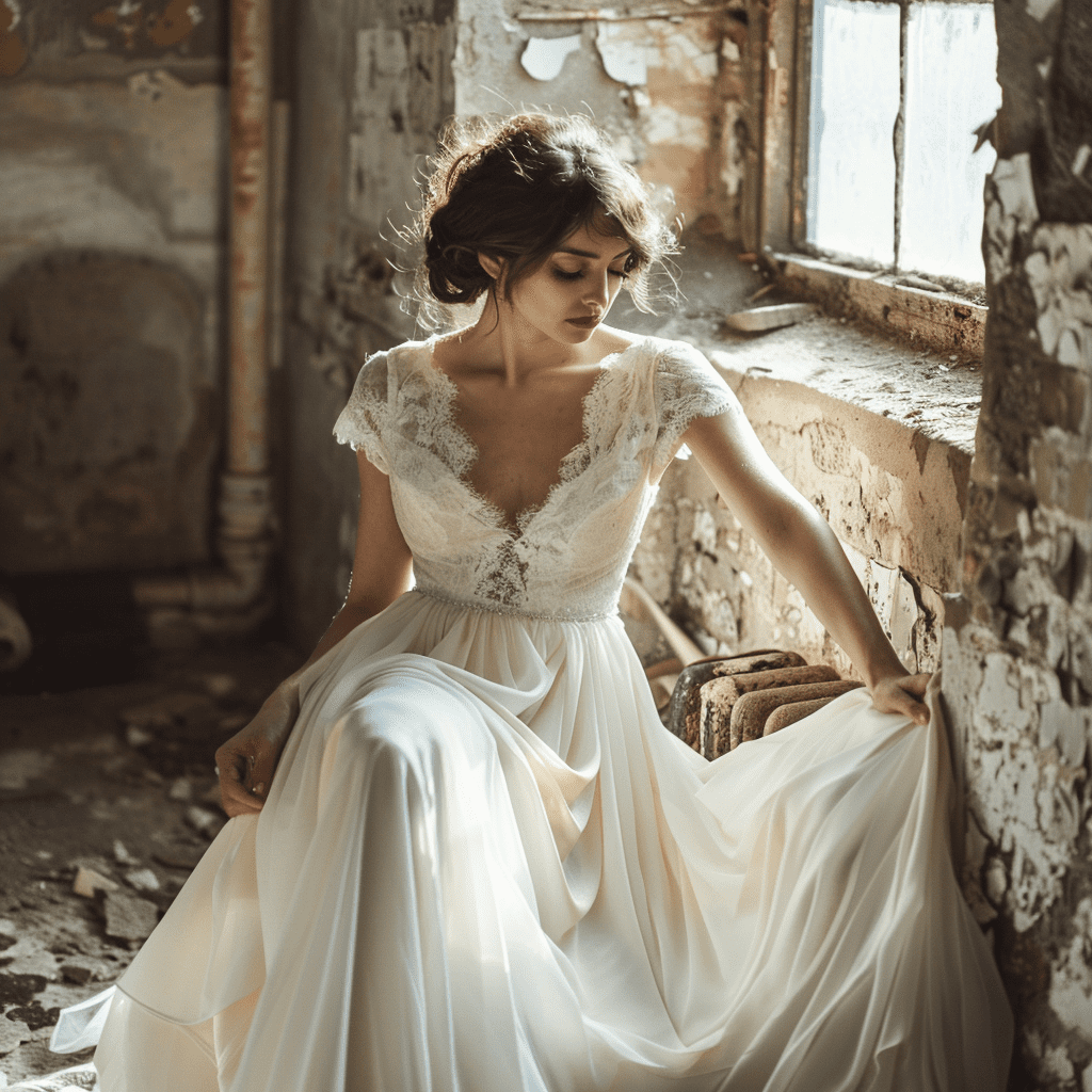 Retro-Inspired Wedding Dress