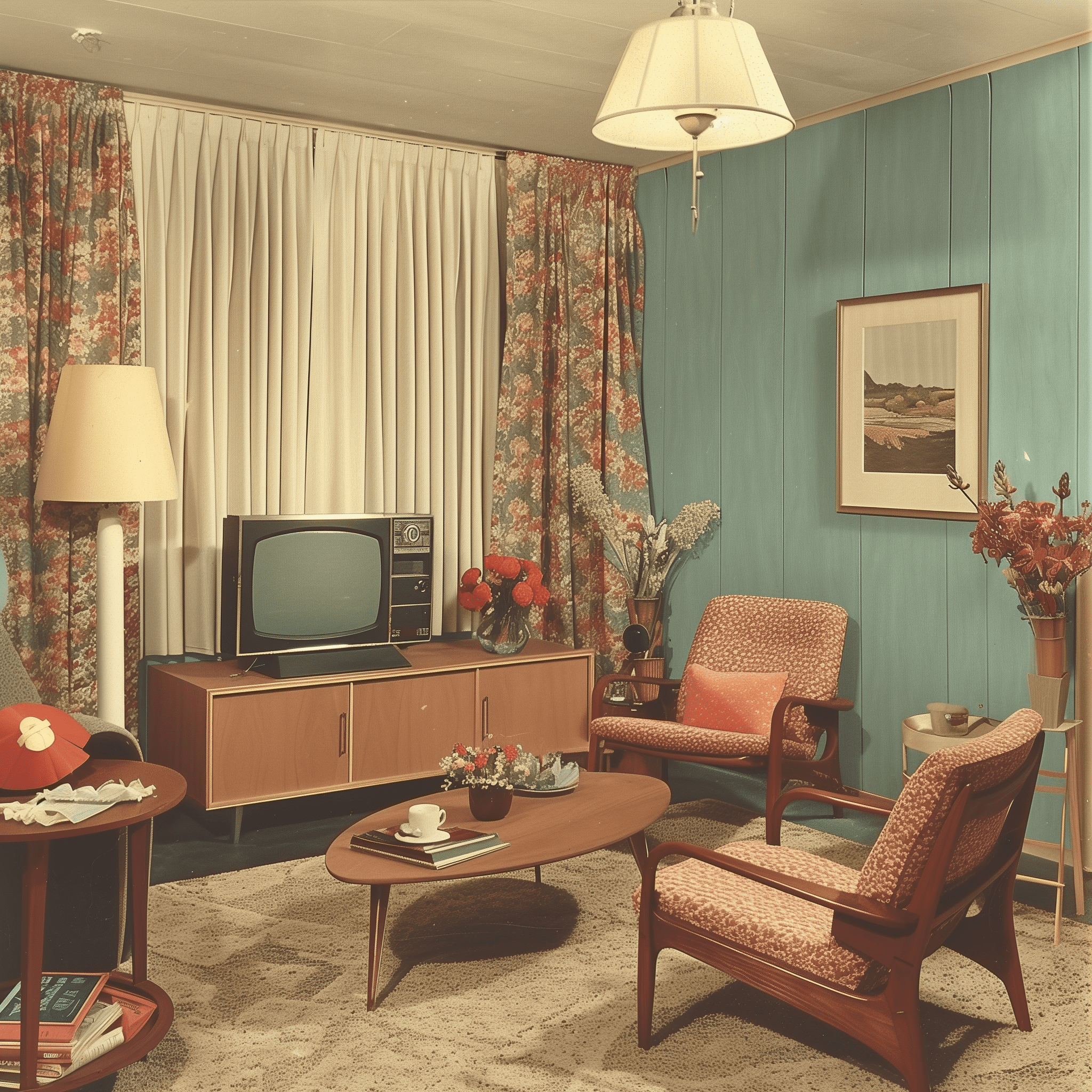 1950s Living Room