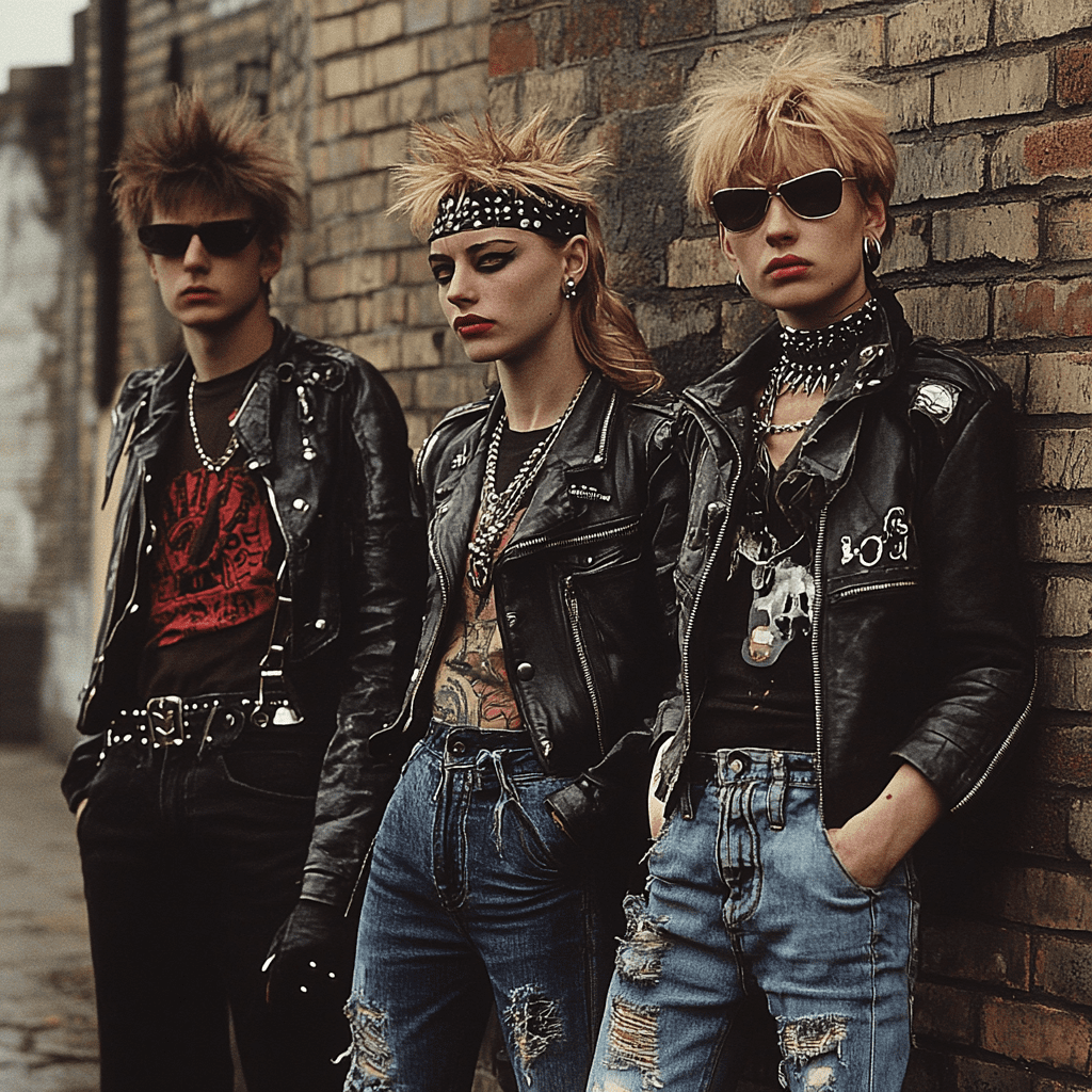 70s fashion studded leather jackets