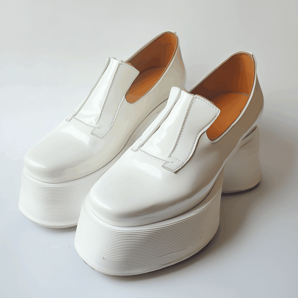70s fashion platform shoes