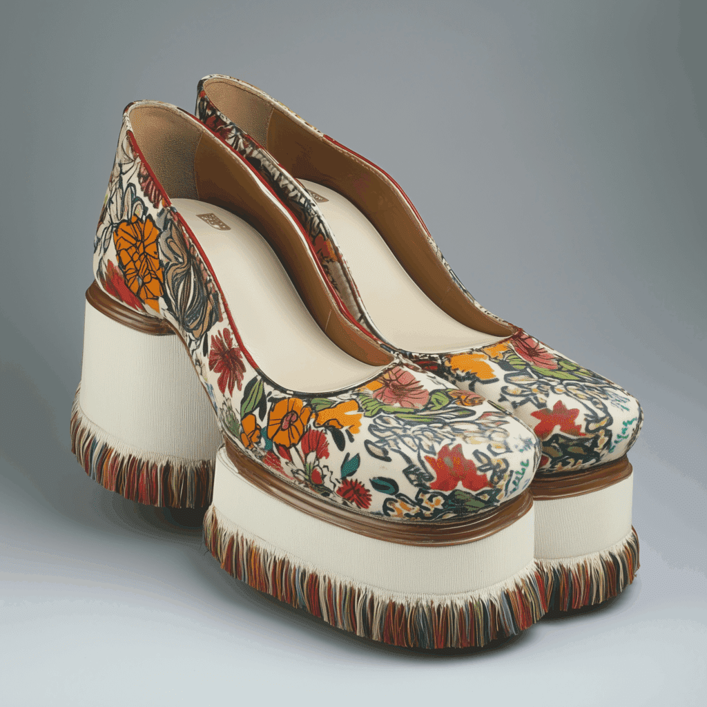 70s outfit platform shoes