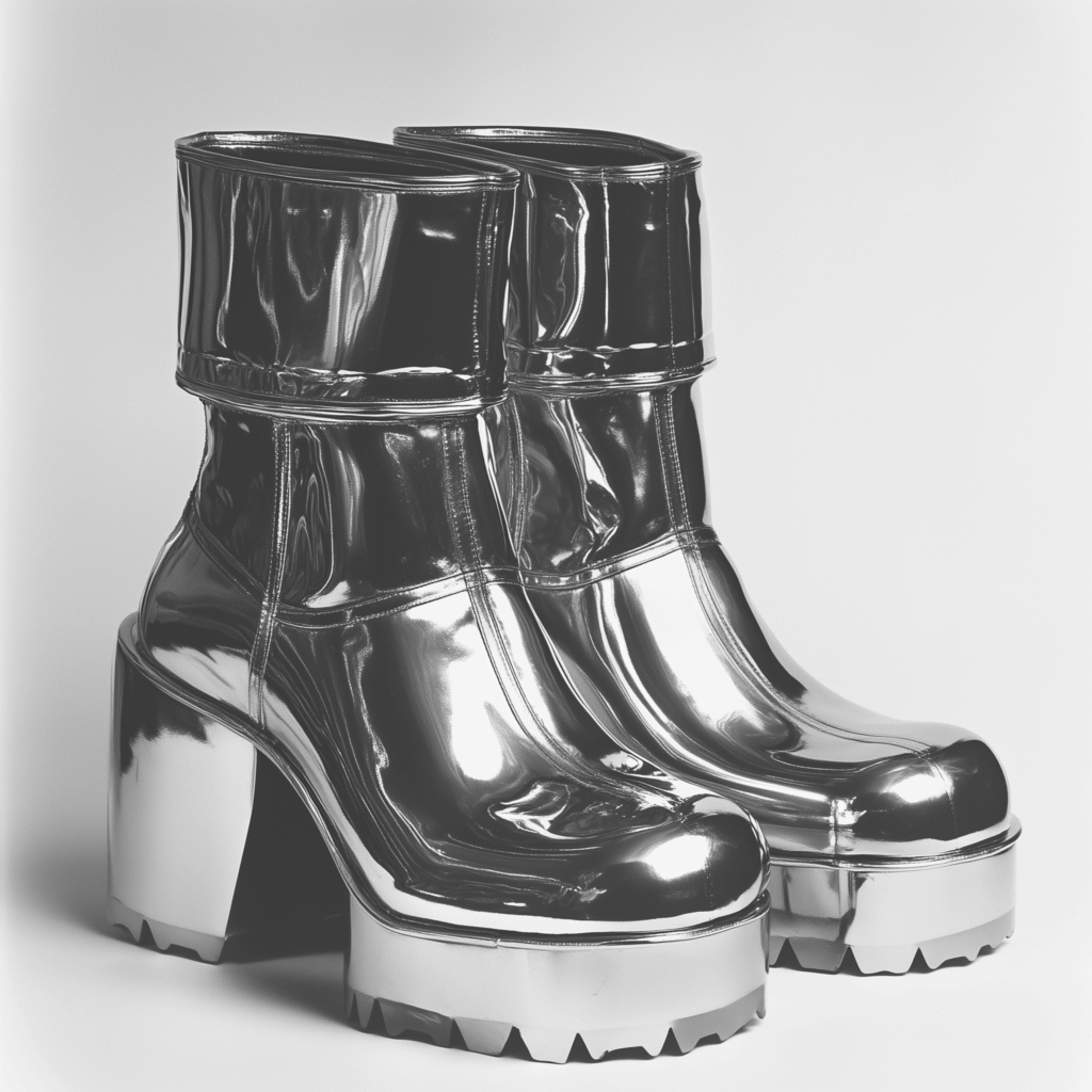 70s fashion platform boots
