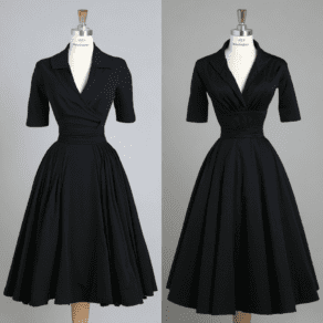 1950s black dress